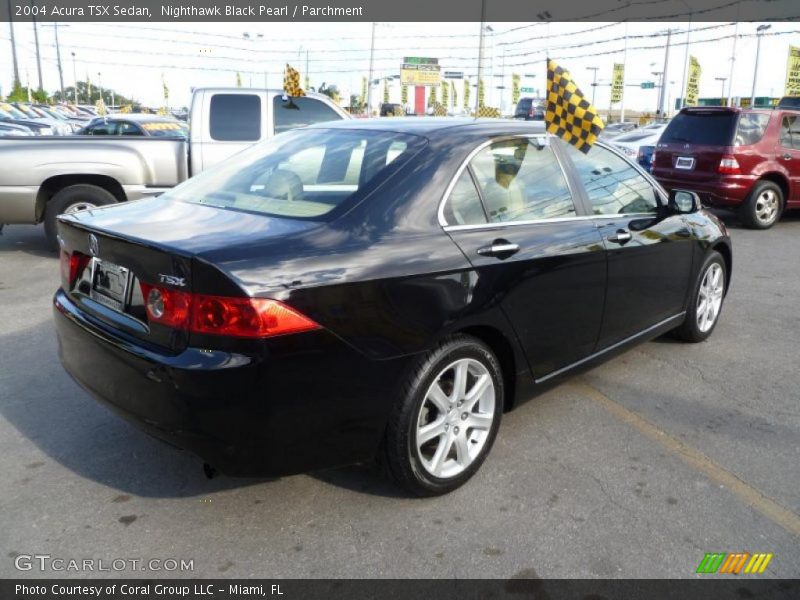 Nighthawk Black Pearl / Parchment 2004 Acura TSX Sedan