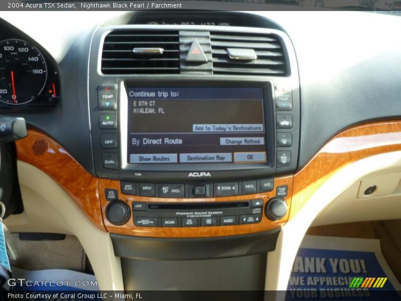 Controls of 2004 TSX Sedan