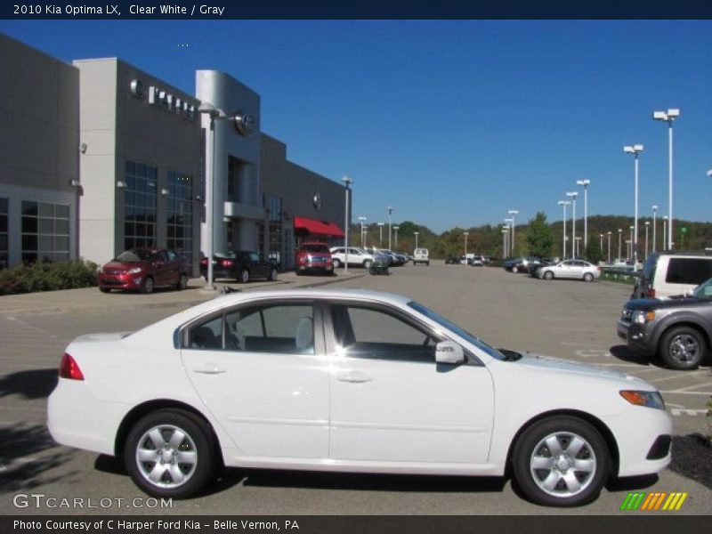 Clear White / Gray 2010 Kia Optima LX