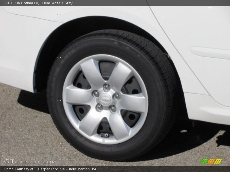Clear White / Gray 2010 Kia Optima LX
