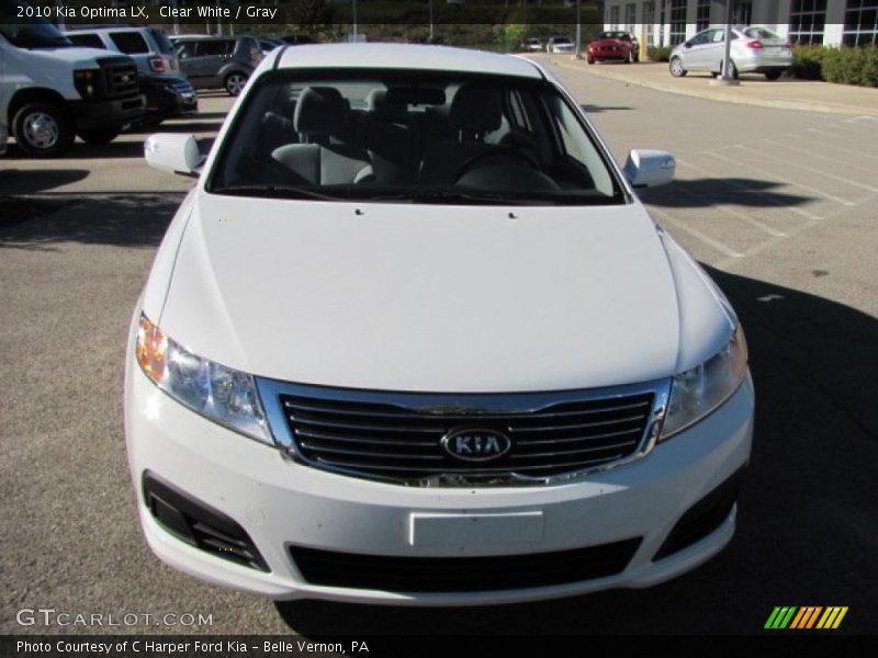 Clear White / Gray 2010 Kia Optima LX