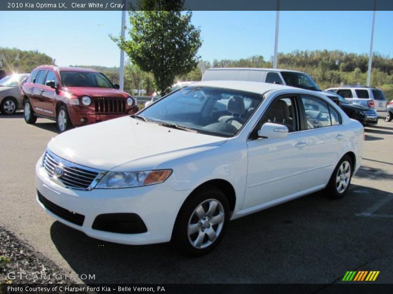 Clear White / Gray 2010 Kia Optima LX