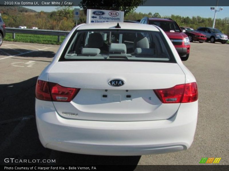 Clear White / Gray 2010 Kia Optima LX