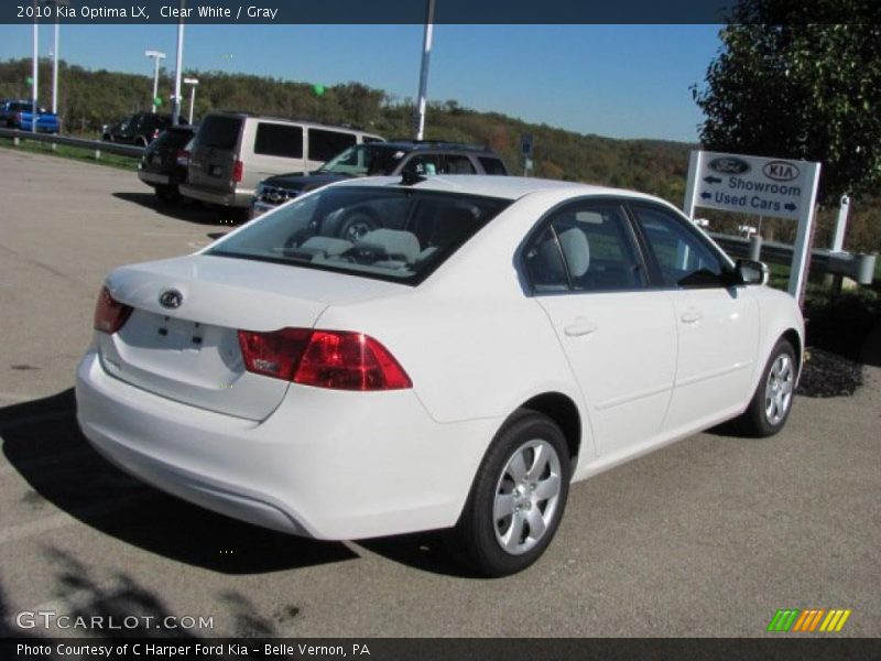 Clear White / Gray 2010 Kia Optima LX