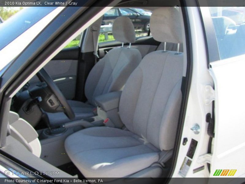 Clear White / Gray 2010 Kia Optima LX