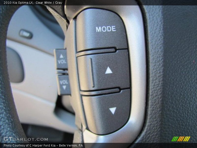Clear White / Gray 2010 Kia Optima LX