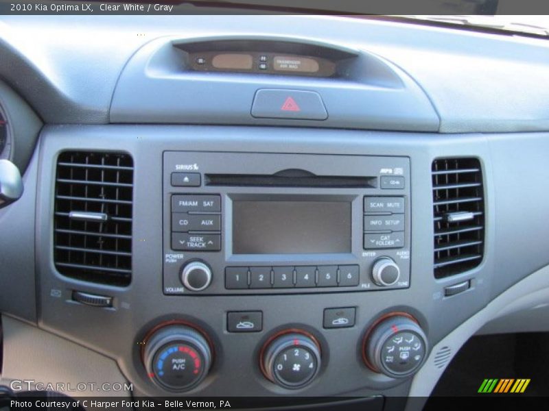 Clear White / Gray 2010 Kia Optima LX