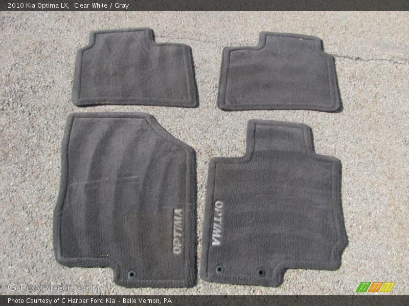 Clear White / Gray 2010 Kia Optima LX