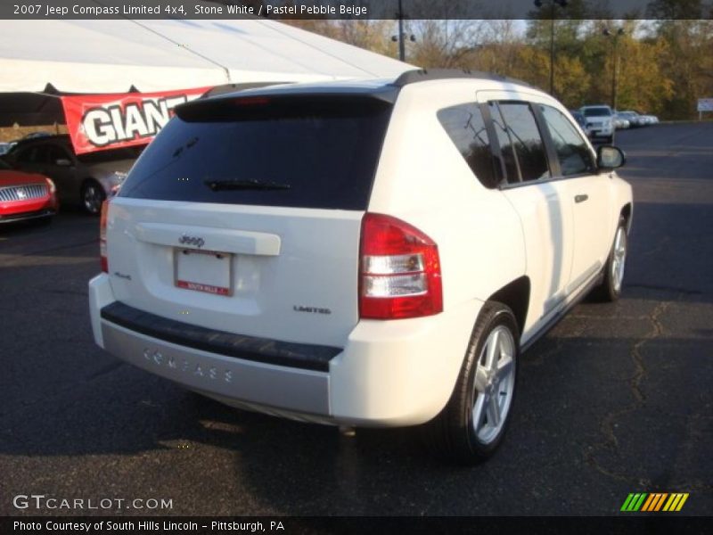 Stone White / Pastel Pebble Beige 2007 Jeep Compass Limited 4x4