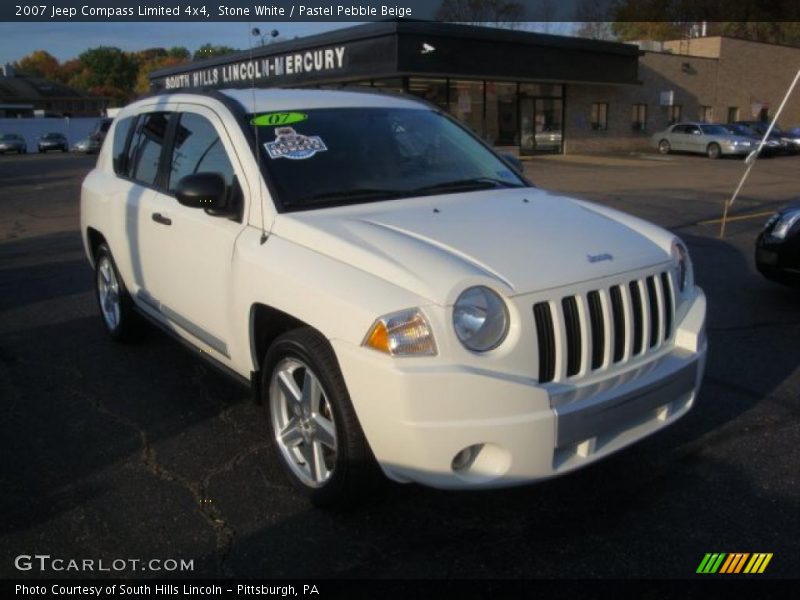 Stone White / Pastel Pebble Beige 2007 Jeep Compass Limited 4x4