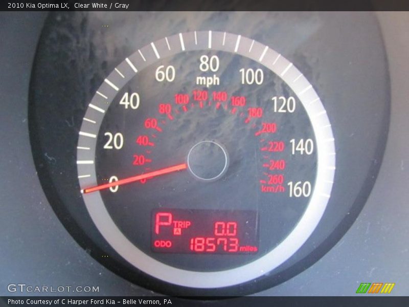 Clear White / Gray 2010 Kia Optima LX