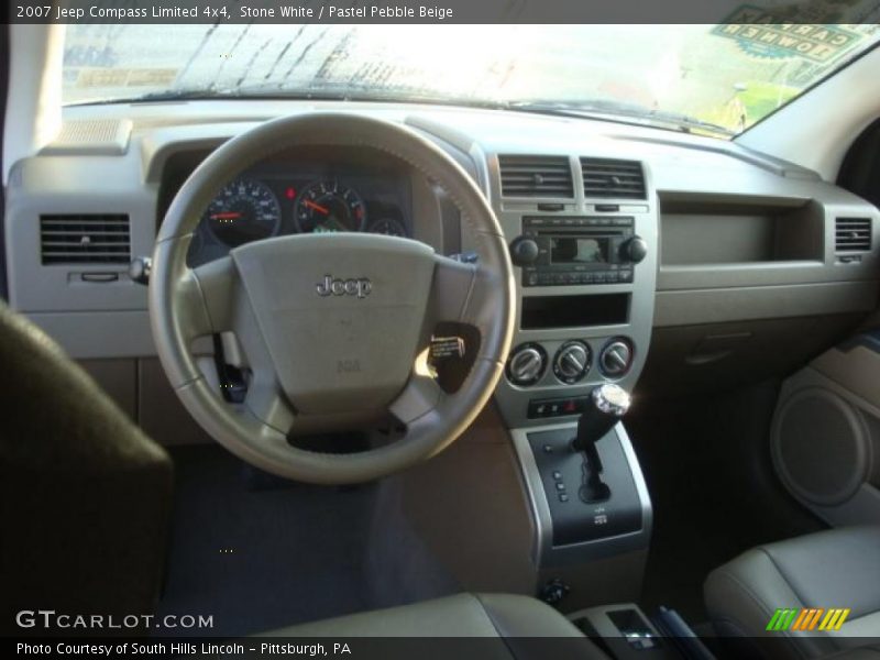 Stone White / Pastel Pebble Beige 2007 Jeep Compass Limited 4x4