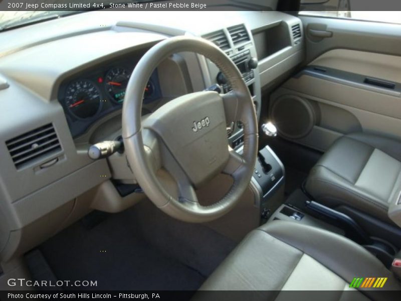 Stone White / Pastel Pebble Beige 2007 Jeep Compass Limited 4x4