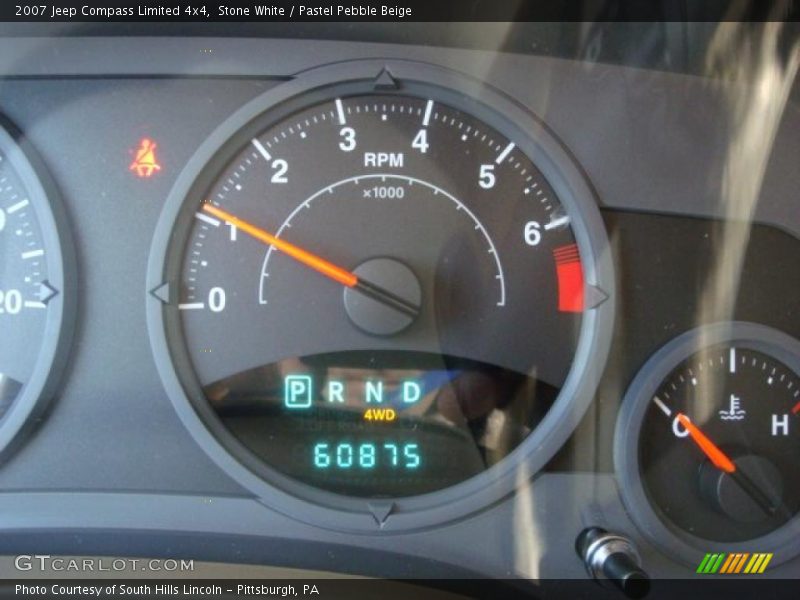 Stone White / Pastel Pebble Beige 2007 Jeep Compass Limited 4x4