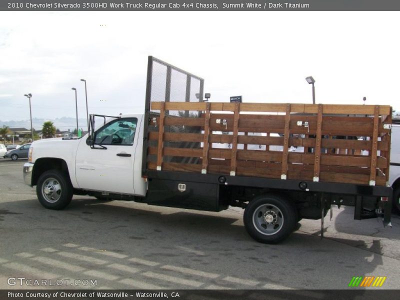 Summit White / Dark Titanium 2010 Chevrolet Silverado 3500HD Work Truck Regular Cab 4x4 Chassis