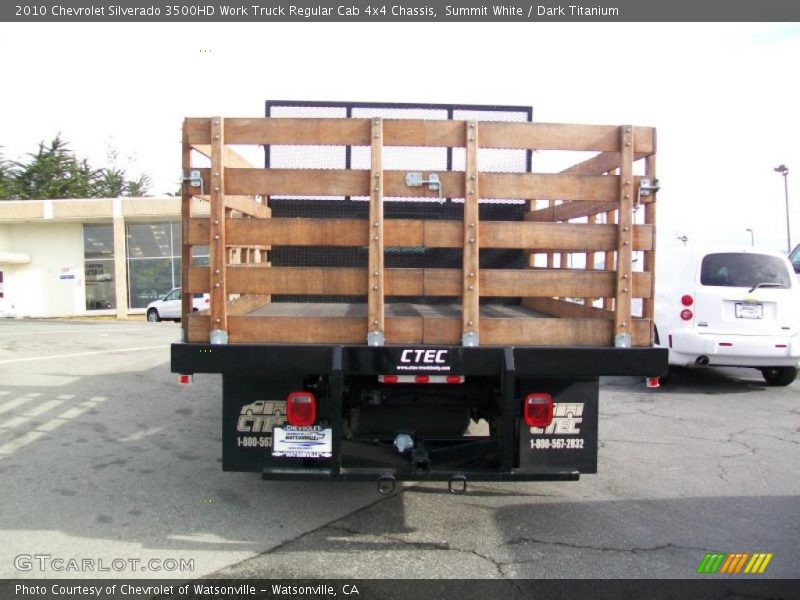 Summit White / Dark Titanium 2010 Chevrolet Silverado 3500HD Work Truck Regular Cab 4x4 Chassis