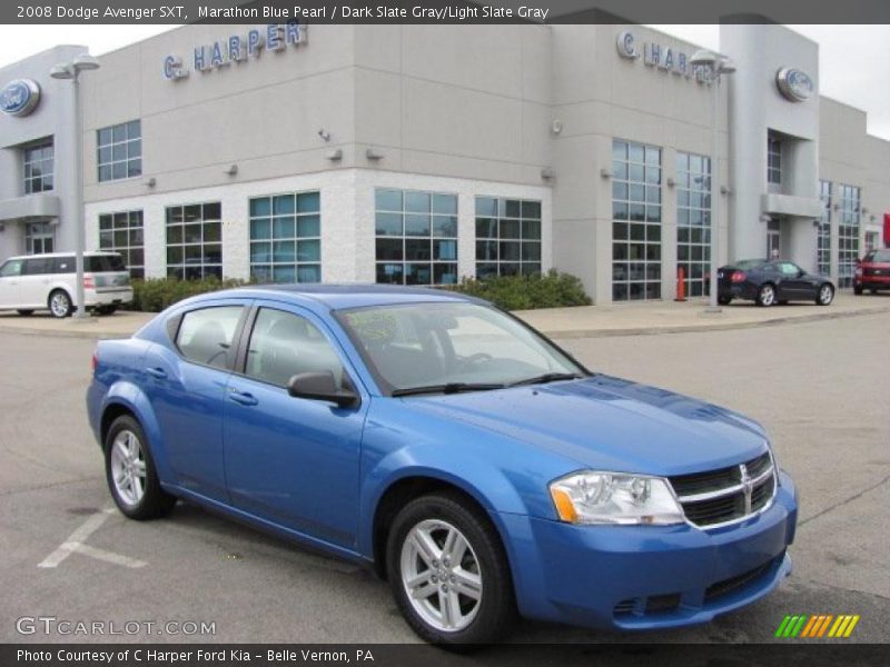 Marathon Blue Pearl / Dark Slate Gray/Light Slate Gray 2008 Dodge Avenger SXT