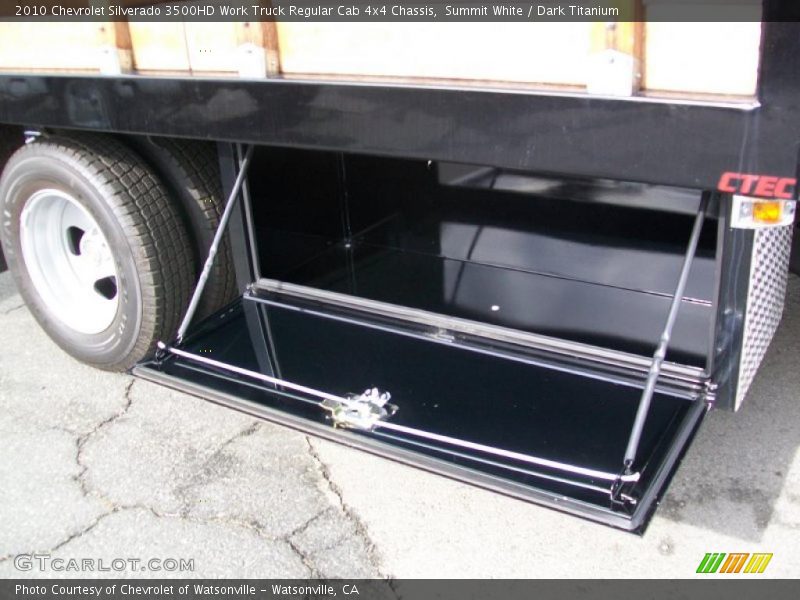 Summit White / Dark Titanium 2010 Chevrolet Silverado 3500HD Work Truck Regular Cab 4x4 Chassis