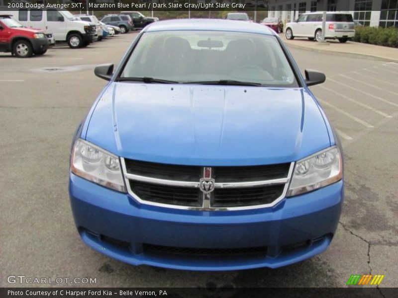 Marathon Blue Pearl / Dark Slate Gray/Light Slate Gray 2008 Dodge Avenger SXT