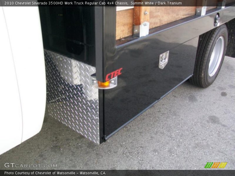 Summit White / Dark Titanium 2010 Chevrolet Silverado 3500HD Work Truck Regular Cab 4x4 Chassis