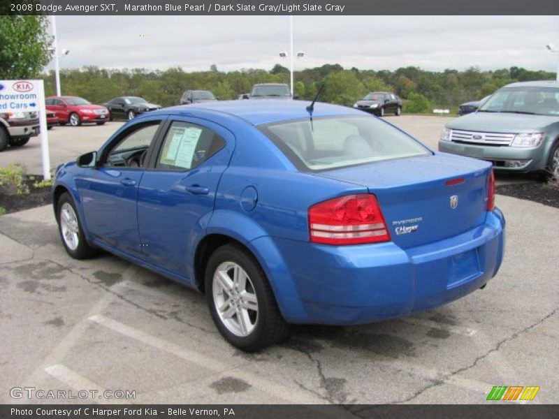 Marathon Blue Pearl / Dark Slate Gray/Light Slate Gray 2008 Dodge Avenger SXT