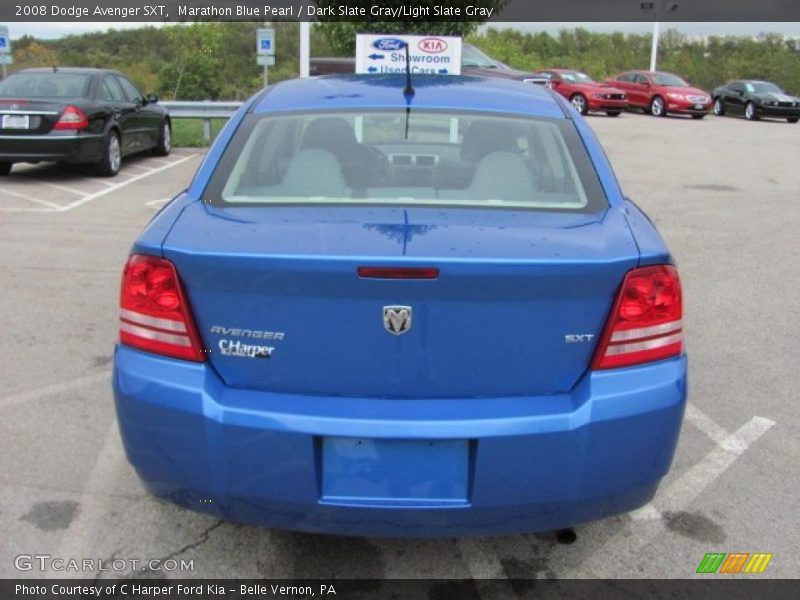 Marathon Blue Pearl / Dark Slate Gray/Light Slate Gray 2008 Dodge Avenger SXT