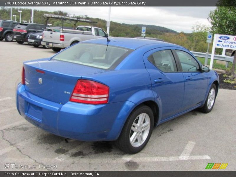 Marathon Blue Pearl / Dark Slate Gray/Light Slate Gray 2008 Dodge Avenger SXT