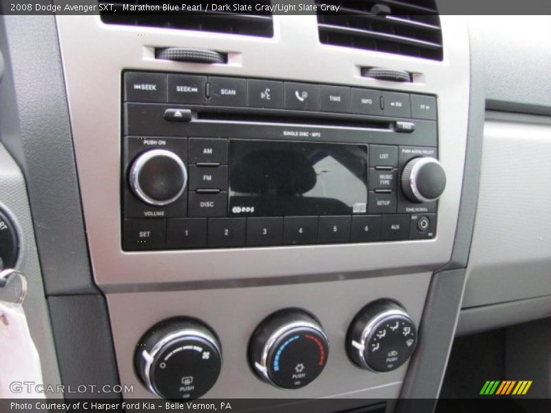 Controls of 2008 Avenger SXT