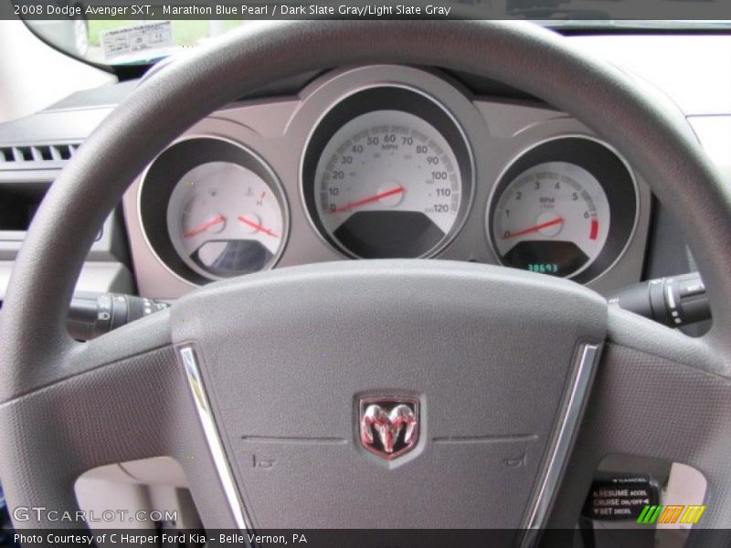 Marathon Blue Pearl / Dark Slate Gray/Light Slate Gray 2008 Dodge Avenger SXT