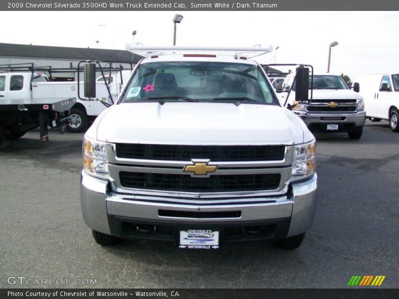 Summit White / Dark Titanium 2009 Chevrolet Silverado 3500HD Work Truck Extended Cab