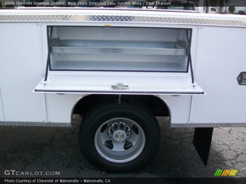 Summit White / Dark Titanium 2009 Chevrolet Silverado 3500HD Work Truck Extended Cab