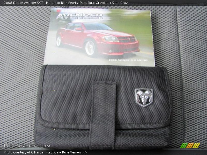 Marathon Blue Pearl / Dark Slate Gray/Light Slate Gray 2008 Dodge Avenger SXT