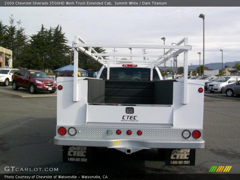 Summit White / Dark Titanium 2009 Chevrolet Silverado 3500HD Work Truck Extended Cab