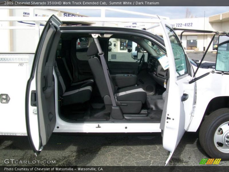 Summit White / Dark Titanium 2009 Chevrolet Silverado 3500HD Work Truck Extended Cab