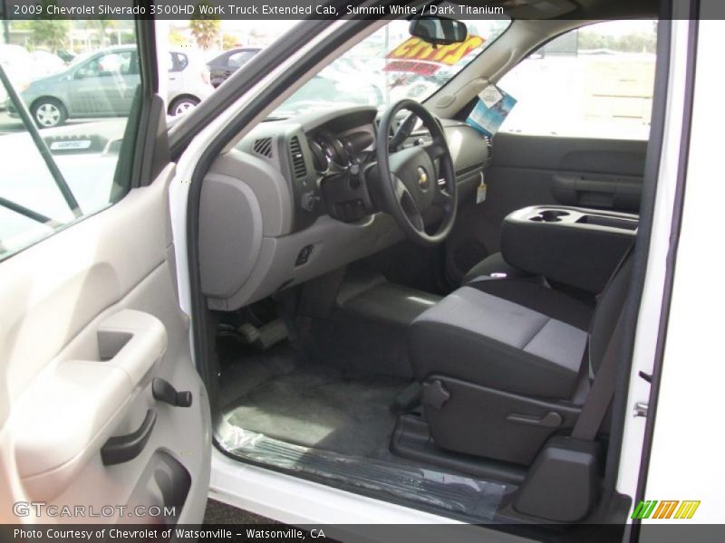 Summit White / Dark Titanium 2009 Chevrolet Silverado 3500HD Work Truck Extended Cab