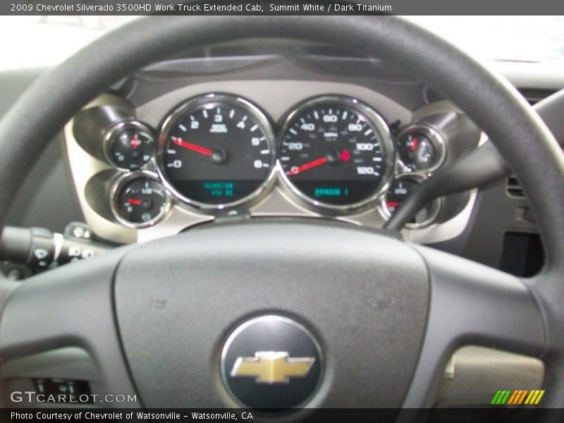 Summit White / Dark Titanium 2009 Chevrolet Silverado 3500HD Work Truck Extended Cab