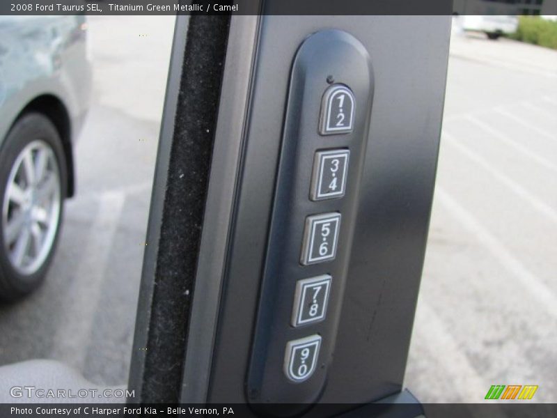 Titanium Green Metallic / Camel 2008 Ford Taurus SEL