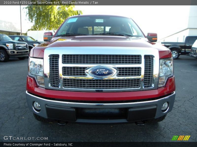 Red Candy Metallic / Tan 2010 Ford F150 Lariat SuperCrew 4x4