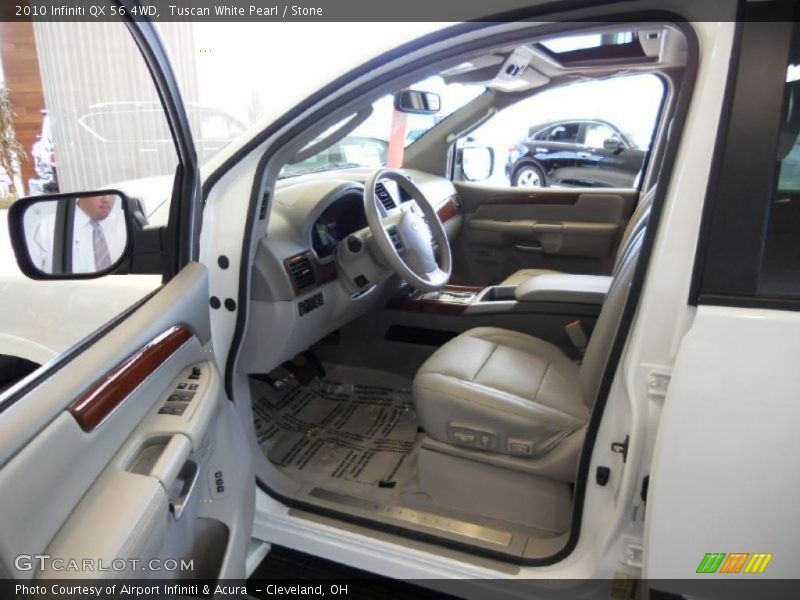  2010 QX 56 4WD Stone Interior