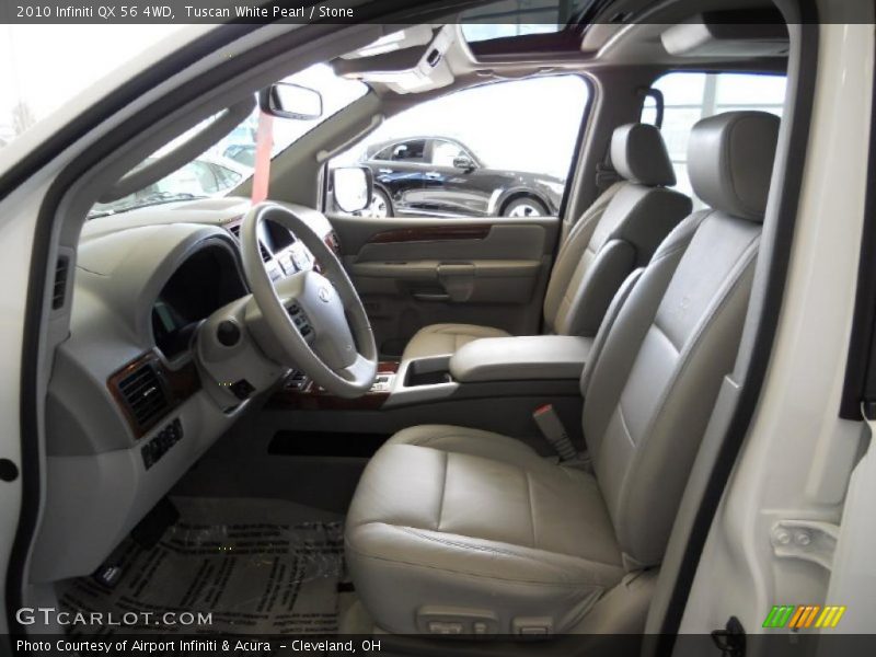  2010 QX 56 4WD Stone Interior