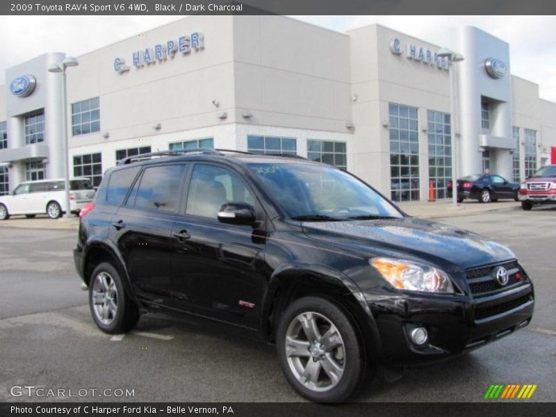 Black / Dark Charcoal 2009 Toyota RAV4 Sport V6 4WD