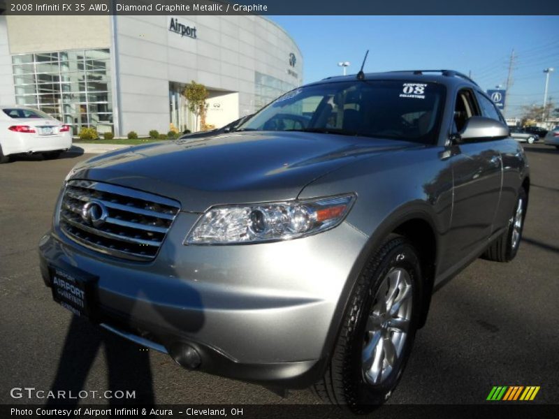 Diamond Graphite Metallic / Graphite 2008 Infiniti FX 35 AWD