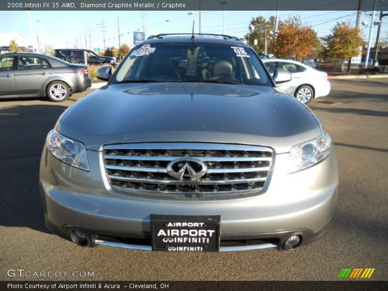 Diamond Graphite Metallic / Graphite 2008 Infiniti FX 35 AWD