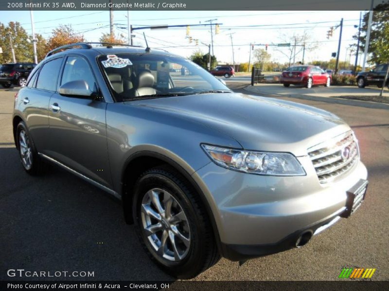 Diamond Graphite Metallic / Graphite 2008 Infiniti FX 35 AWD
