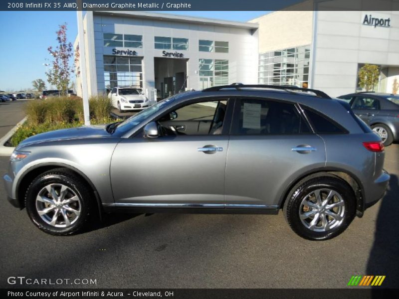 Diamond Graphite Metallic / Graphite 2008 Infiniti FX 35 AWD