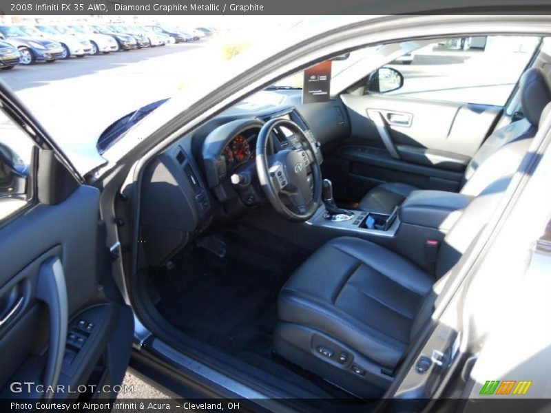 Diamond Graphite Metallic / Graphite 2008 Infiniti FX 35 AWD