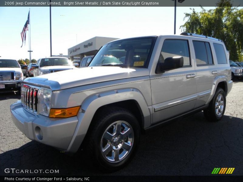 Bright Silver Metallic / Dark Slate Gray/Light Graystone 2006 Jeep Commander Limited