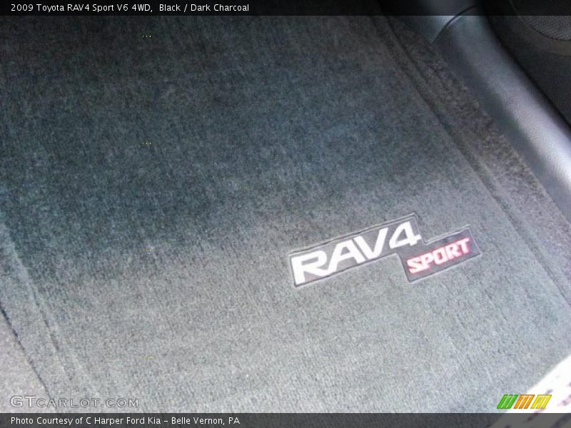 Black / Dark Charcoal 2009 Toyota RAV4 Sport V6 4WD