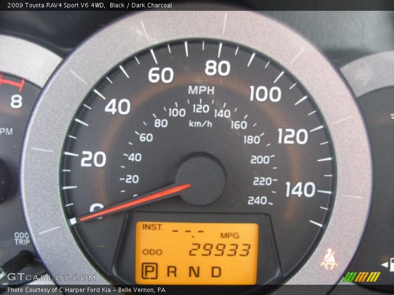 Black / Dark Charcoal 2009 Toyota RAV4 Sport V6 4WD