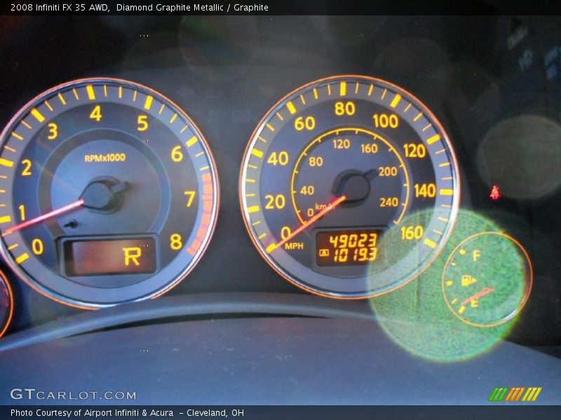 Diamond Graphite Metallic / Graphite 2008 Infiniti FX 35 AWD